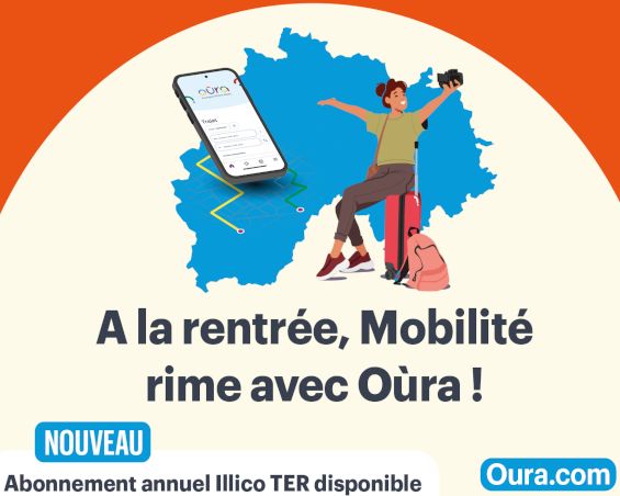 Appli Oùra pour se déplacer facilement en TC à la rentrée
