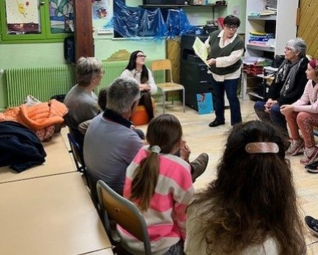 Lectures à l'école de Trevas dans le cadre de la Semaine Bleue